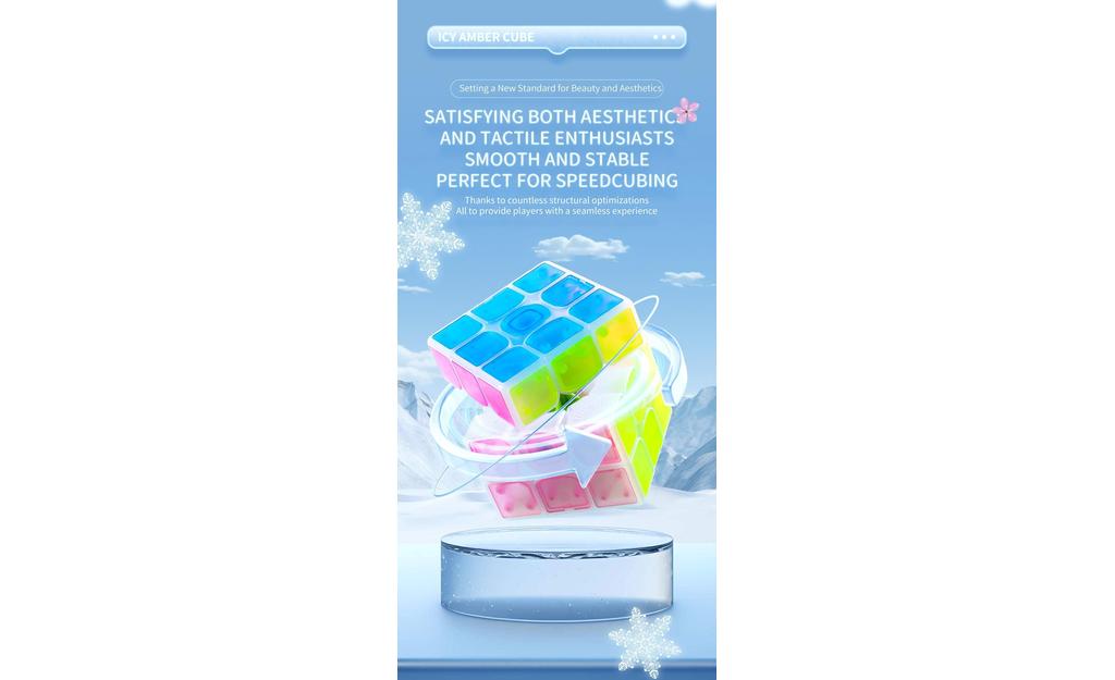 QiYi Mirror Cube (Tiled) - Icy Amber | SpeedCubeShop