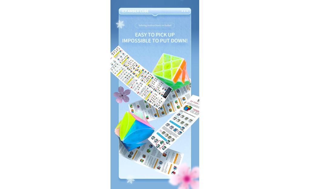 QiYi Mirror Cube (Tiled) - Icy Amber | SpeedCubeShop