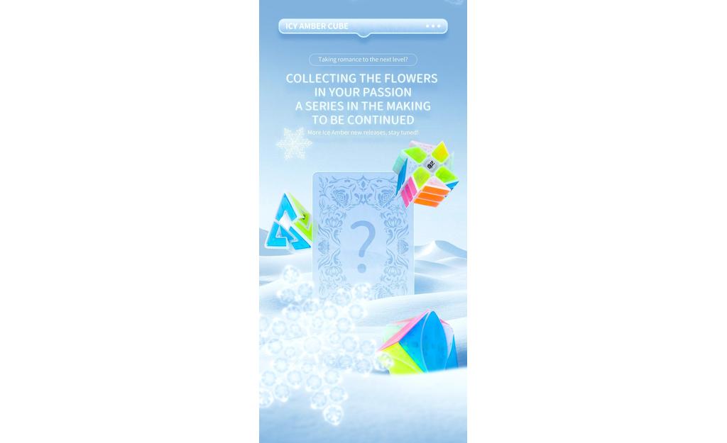 QiYi Mirror Cube (Tiled) - Icy Amber | SpeedCubeShop