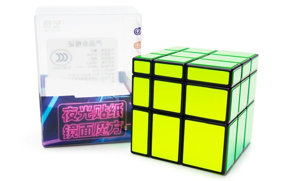 Blue Fluorescent Speed Cube 3x3, Glow in Dark Puzzle, Magic Cube 3-D Blue Fluorescent Speed Cube 3x3, Glow in Dark Puzzle, Magic Cube 3-D