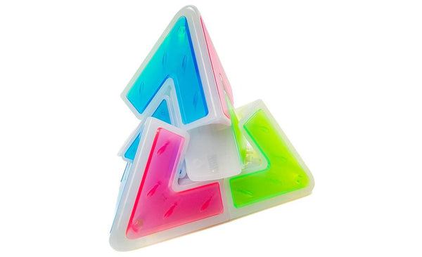 QiYi Pyraminx Duo (Tiled) - Icy Amber | Shape Mod Puzzle – SpeedCubeShop