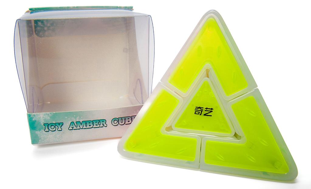 QiYi Pyraminx Duo (Tiled) - Icy Amber | SpeedCubeShop