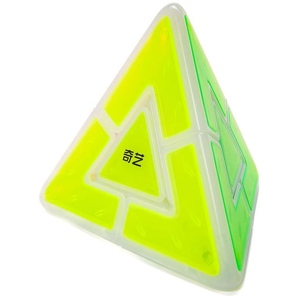 QiYi Pyraminx Duo (Tiled) - Icy Amber | Shape Mod Puzzle