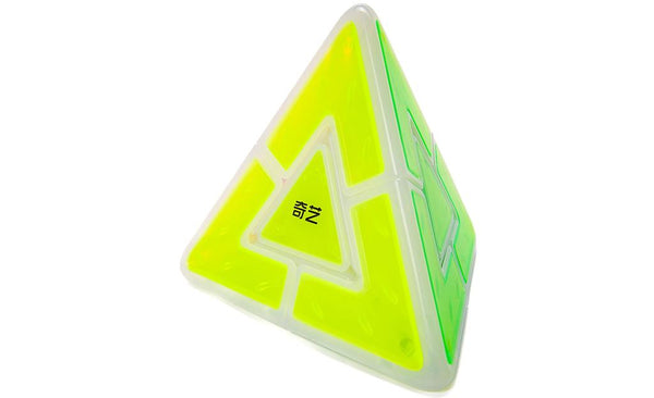 QiYi Pyraminx Duo (Tiled) - Icy Amber | Shape Mod Puzzle