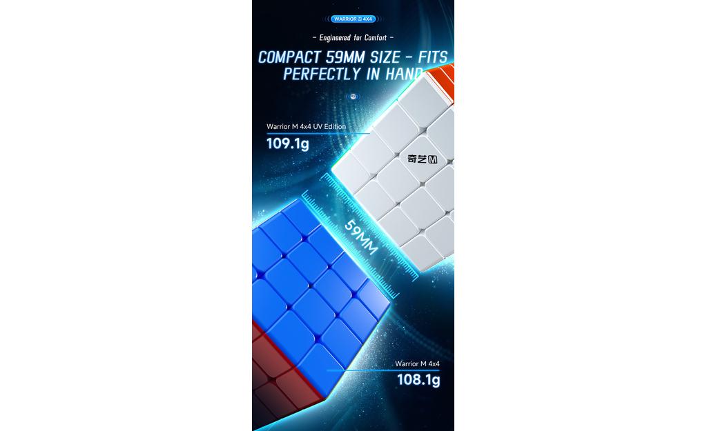 QiYi Warrior 4x4 (Magnetic, UV Coated) | SpeedCubeShop