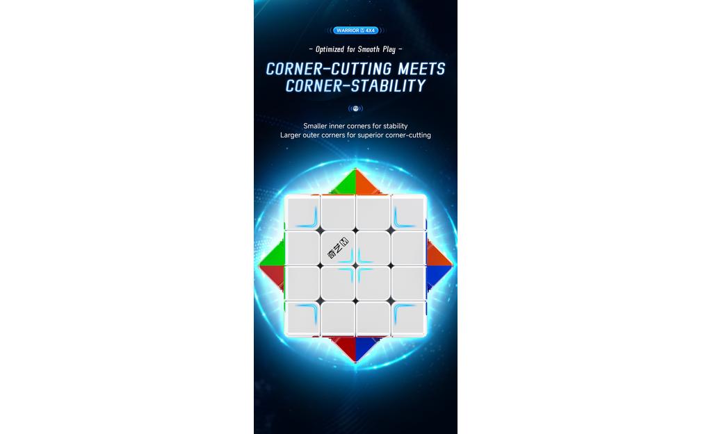 QiYi Warrior 4x4 (Magnetic, UV Coated) | SpeedCubeShop