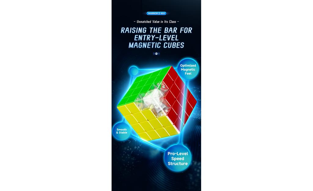 QiYi Warrior 4x4 (Magnetic, UV Coated) | SpeedCubeShop