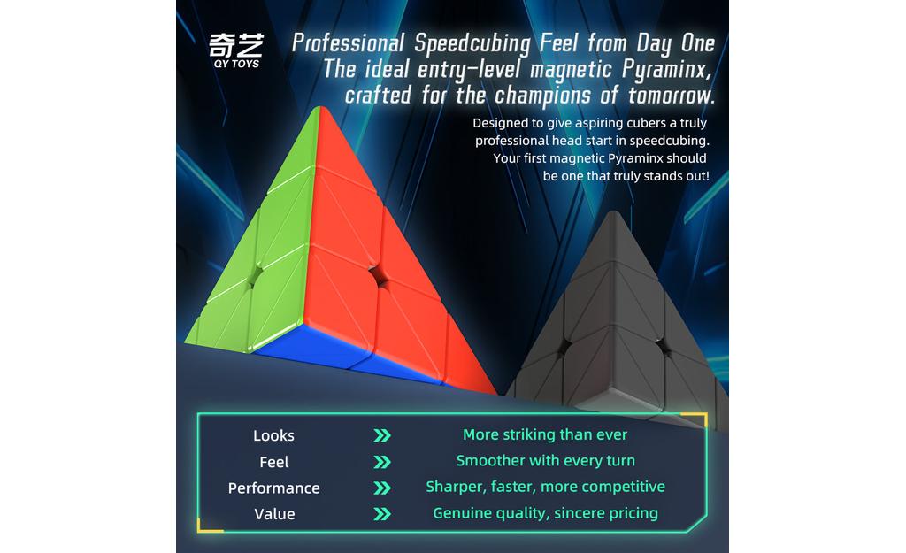 Qj Pyraminx QiYi Warrior Pyraminx (Magnetic) | Pyraminx Speed Cube