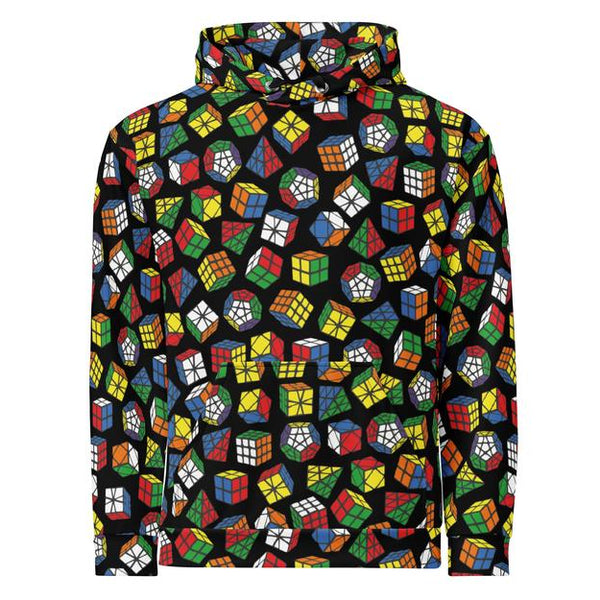 Rubik's Twisty Puzzle All Over Print Hoodie | SpeedCubeShop