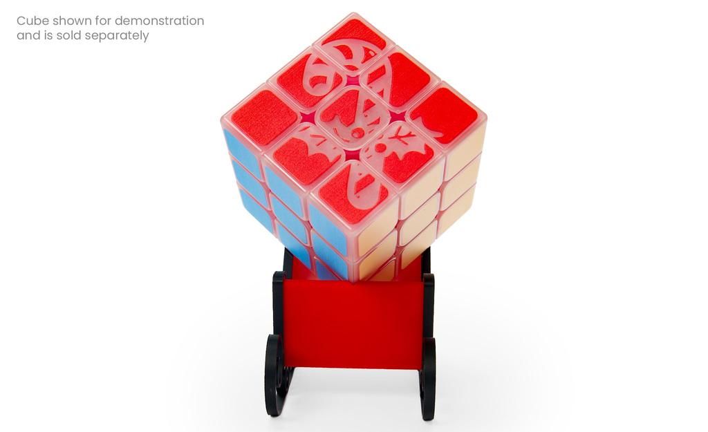 Santa's Sleigh Rubik's Cube Display Stand - Limited Edition