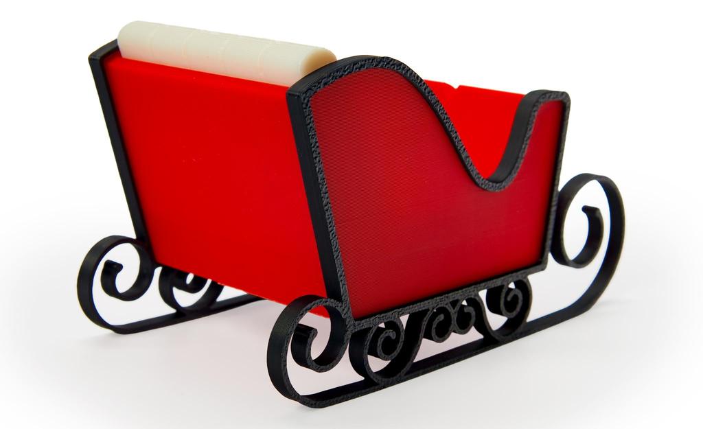 Santa's Sleigh Rubik's Cube Display Stand - Limited Edition