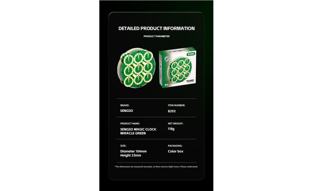 ShengShou Clock V2 (Magnetic) - Limited Edition Green