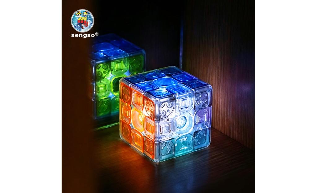 ShengShou Lustrous Light-Up 3x3 (Magnetic) - Jelly Edition