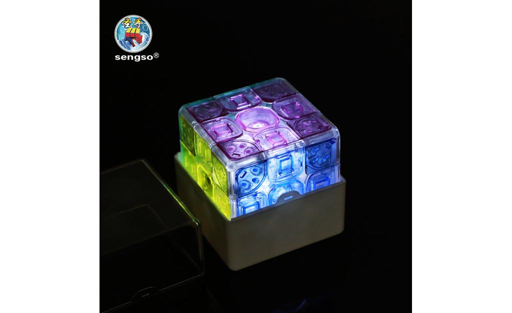 ShengShou Lustrous Light-Up 3x3 (Magnetic) - Jelly Edition