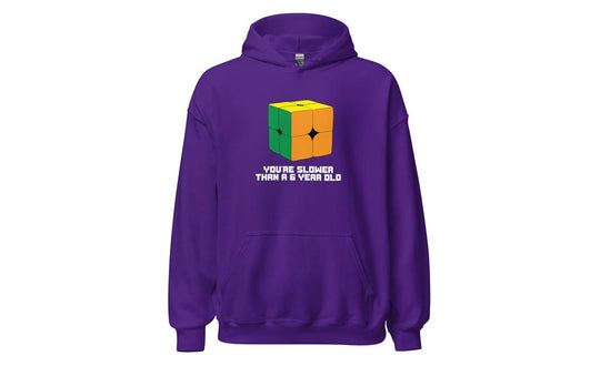 Slower Than a 6 Year Old Hoodie V2 - Dark | SpeedCubeShop