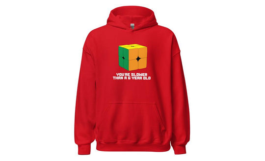 Slower Than a 6 Year Old Hoodie V2 - Dark | SpeedCubeShop