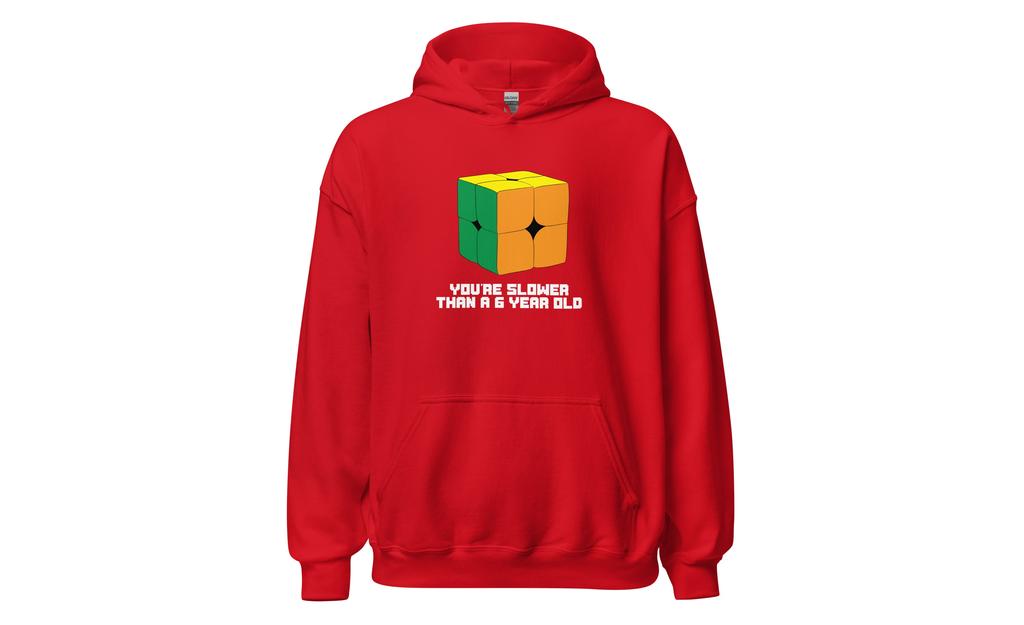 Slower Than a 6 Year Old Hoodie V2 - Dark | SpeedCubeShop