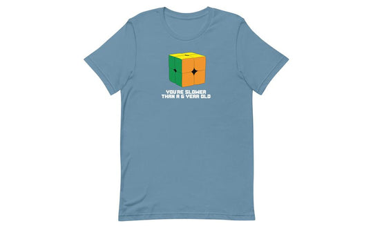 Slower Than a 6 Year Old Shirt V2 - Dark | SpeedCubeShop