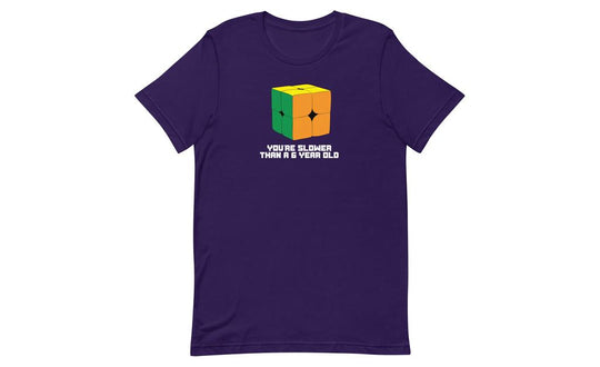 Slower Than a 6 Year Old Shirt V2 - Dark | SpeedCubeShop