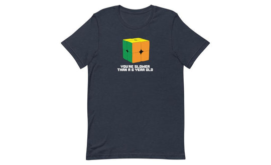 Slower Than a 6 Year Old Shirt V2 - Dark | SpeedCubeShop