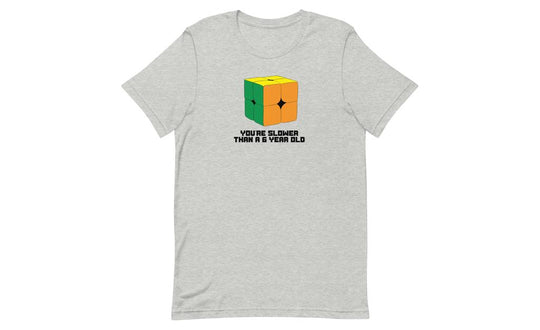 Slower Than a 6 Year Old Shirt V2 - Light | SpeedCubeShop