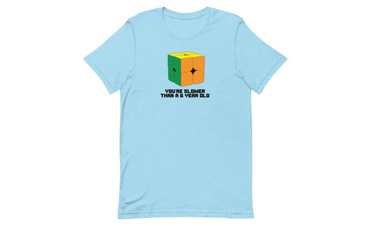 Slower Than a 6 Year Old Shirt V2 - Light | SpeedCubeShop