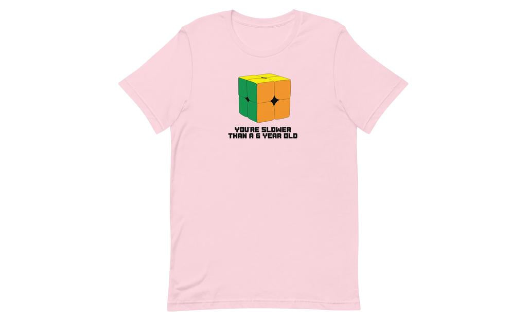 Slower Than a 6 Year Old Shirt V2 - Light | SpeedCubeShop