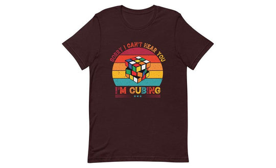Sorry, I Can't Hear You, I'm Cubing - Rubik's Cube Shirt | SpeedCubeShop