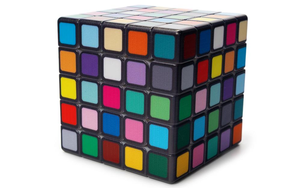 Sudoku Cube 5x5 V2 - 25 Colors (UV Printed)