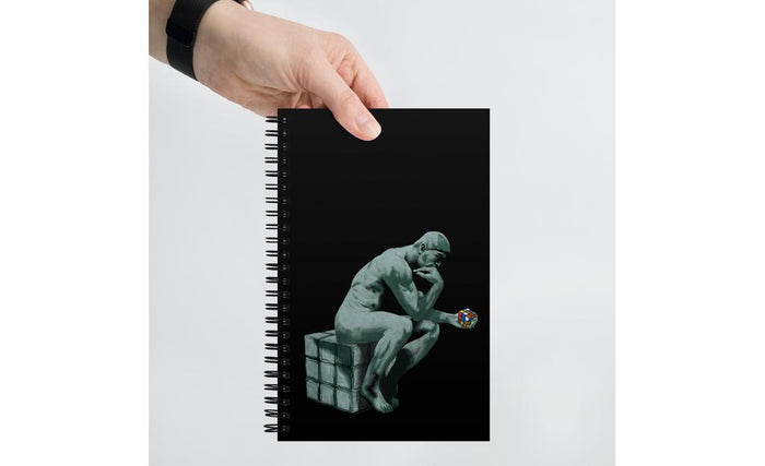 The Thinker - Rubik's Cube Spiral Notebook | SpeedCubeShop