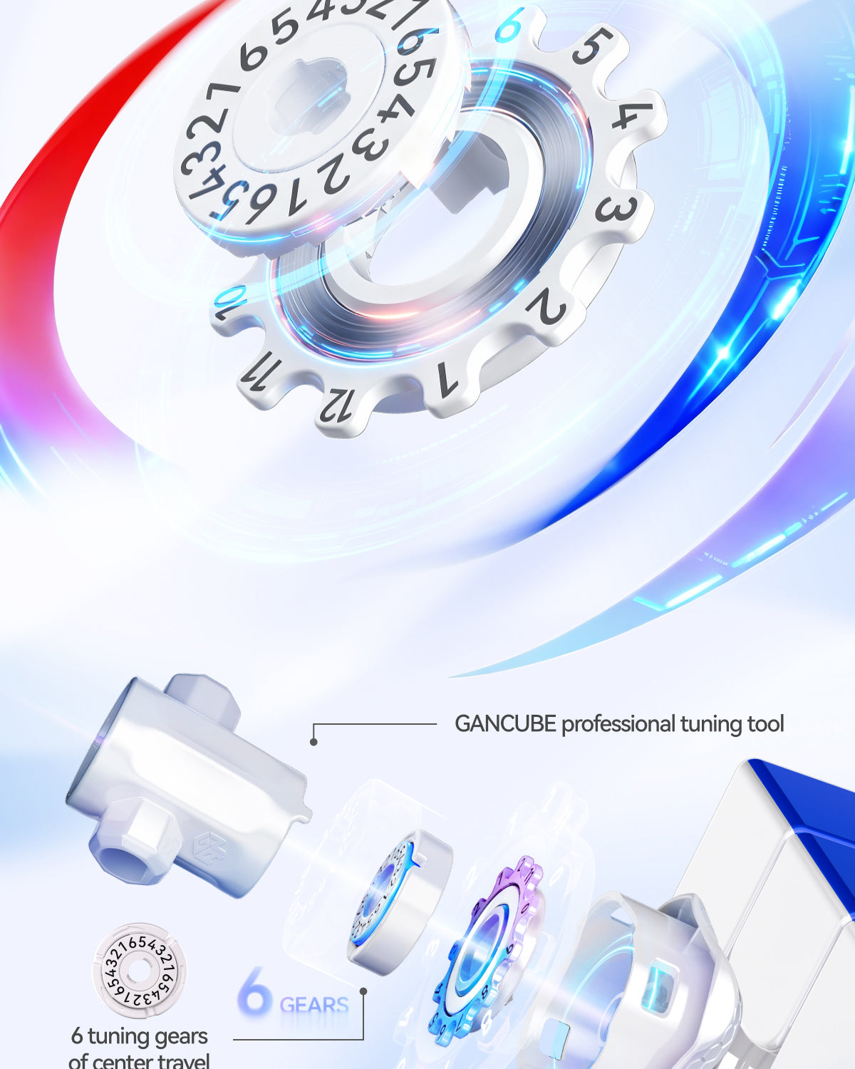 GAN i4 3x3 (Magnetic, MagLev, Ball-Core) - Bluetooth Smart Cube