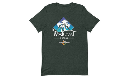 West Coast Cubing Collab Shirt (Dark) | SpeedCubeShop