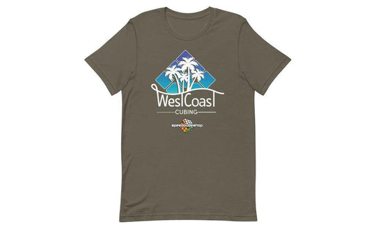 West Coast Cubing Collab Shirt (Dark) | SpeedCubeShop