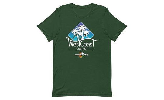 West Coast Cubing Collab Shirt (Dark) | SpeedCubeShop