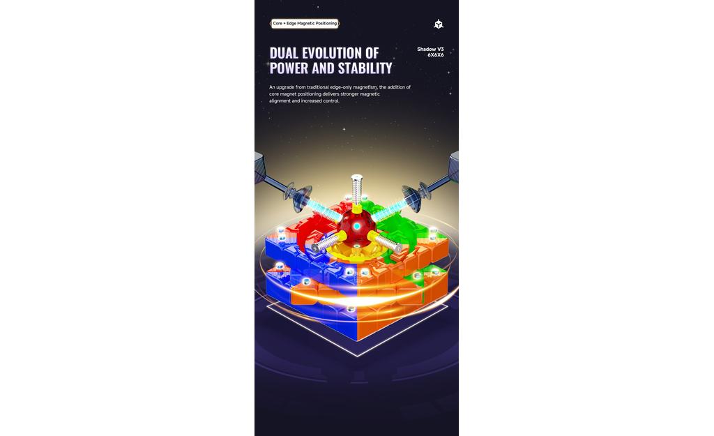 X-Man Shadow 6x6 V3 (Magnetic, Ball-Core, UV Coated) | SpeedCubeShop