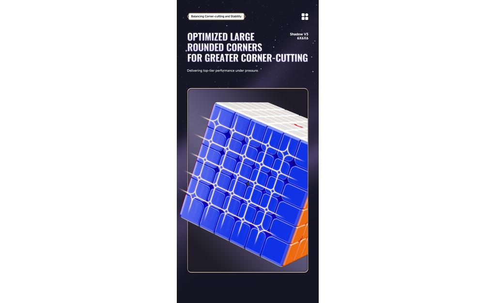 X-Man Shadow 6x6 V3 (Magnetic, Ball-Core, UV Coated) | SpeedCubeShop