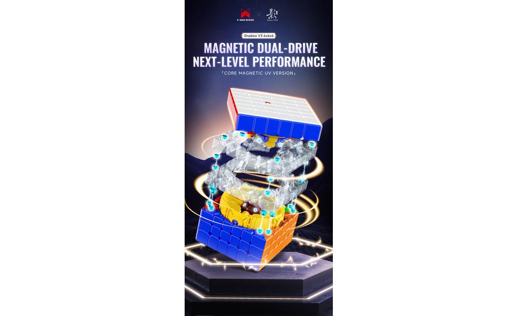 X-Man Shadow 6x6 V3 (Magnetic, Ball-Core, UV Coated) | SpeedCubeShop