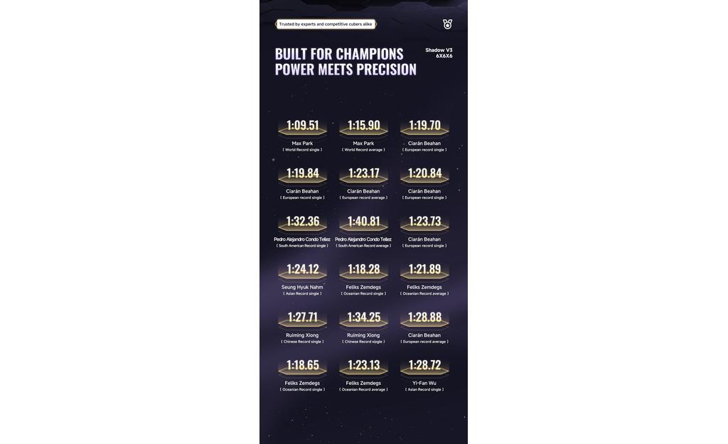 X-Man Shadow 6x6 V3 (Magnetic, Ball-Core, UV Coated) | SpeedCubeShop