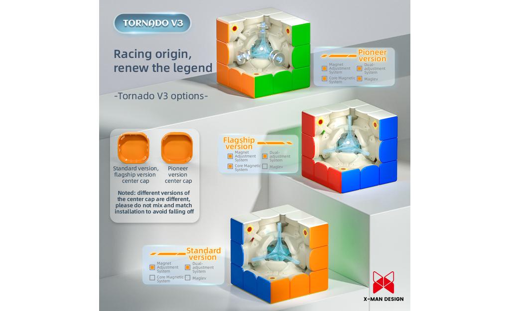 X-Man Tornado 3x3 V3 Flagship (Magnetic, Core Magnets) | SpeedCubeShop