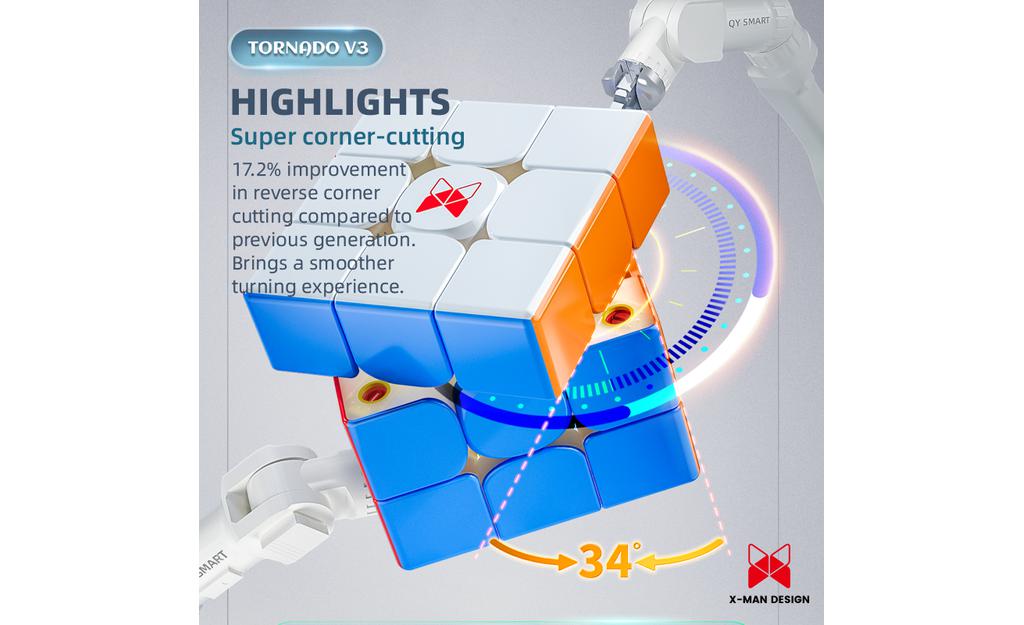 X-Man Tornado 3x3 V3 (Magnetic) | SpeedCubeShop