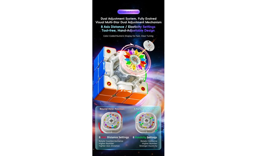 X-Man Tornado 3x3 V3 Premium, Flagship (Magnetic, Ball-Core, UV Coated)