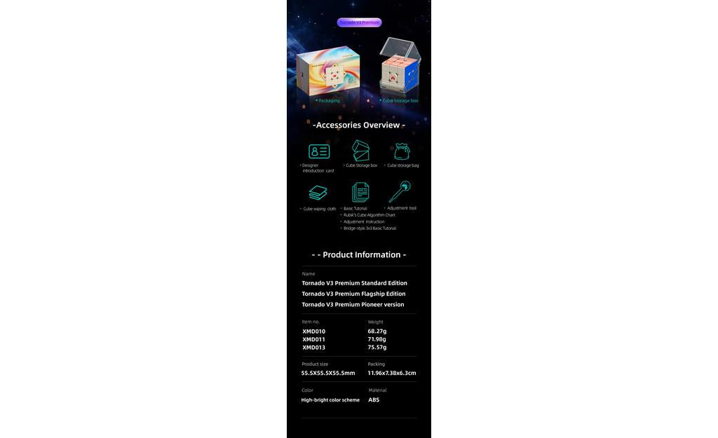 X-Man Tornado 3x3 V3 Premium (Magnetic)