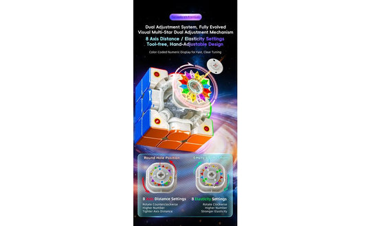 X-Man Tornado 3x3 V3 Premium, Pioneer (Magnetic, MagLev, Ball-Core, UV Coated)