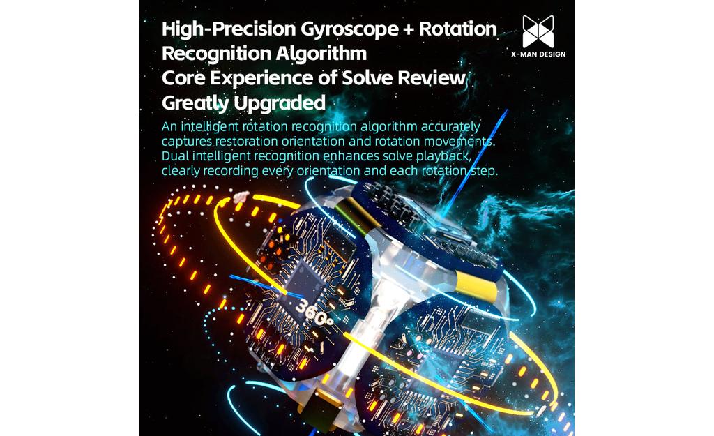 X-Man Tornado V4 AI 3x3 (Magnetic, UV Coated) + Charging Case - Bluetooth Smart Cube | SpeedCubeShop