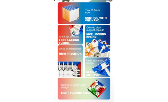 YJ Pocket Cube 7x7 Mini (Magnetic) - 5.5cm