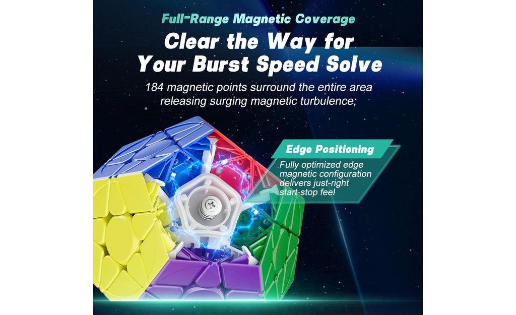 YJ YuHu Megaminx V3 (Magnetic, MagLev, Ball-Core)