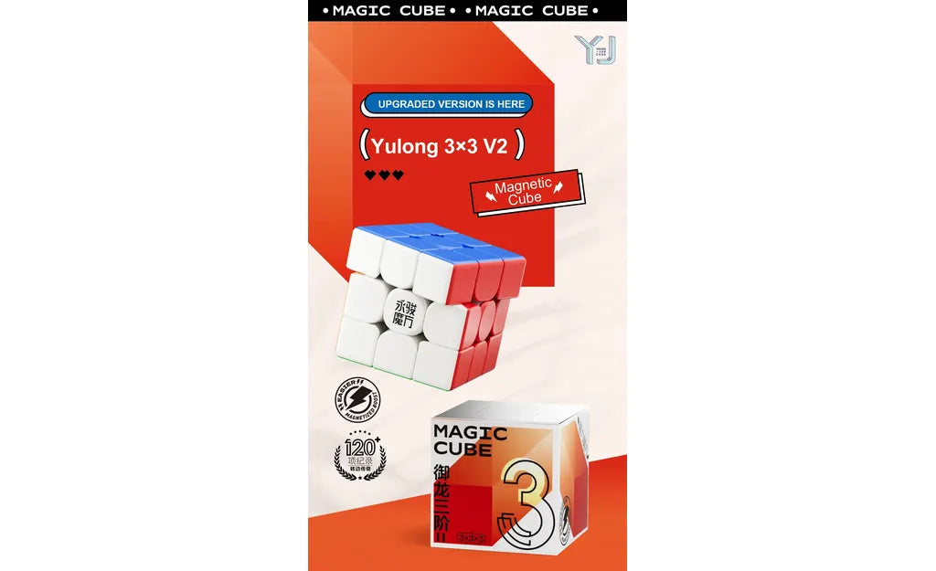 YJ YuLong 3x3 V2 (Magnetic, UV Coated) - Clicky, 2025 Edition | SpeedCubeShop