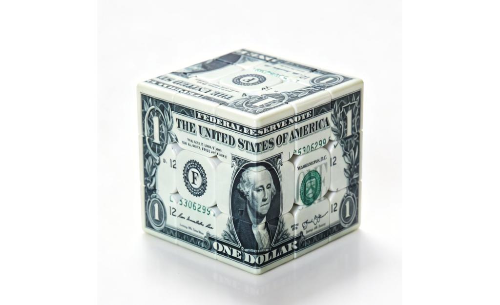 Z-Cube Dollar 3x3 (UV Printed)