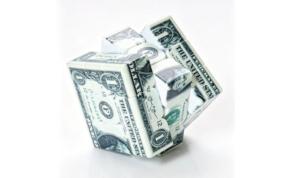 Z-Cube Dollar 3x3 (UV Printed)