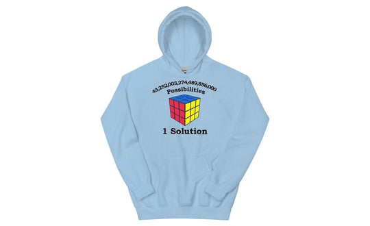 43 Quintillion (Light) - Rubik's Cube Hoodie | SpeedCubeShop